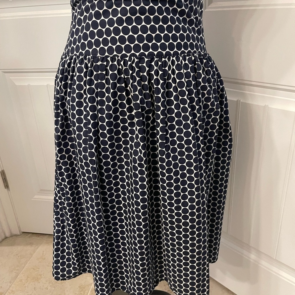 Cato Black and White Smocked A-Line Skirt